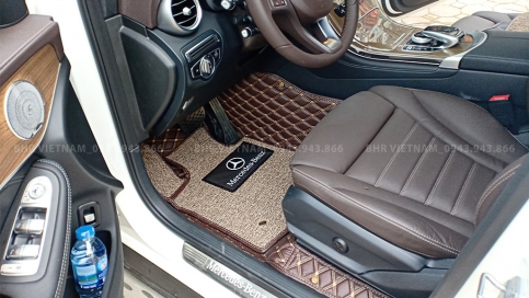 Thảm lót sàn ô tô 5D 6D Mercedes GLC may thủ công sang trọng